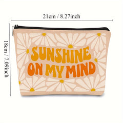 Bohemian Sunshine Cosmetic Bag Travel Wash Bag Gift Idea for Sisters