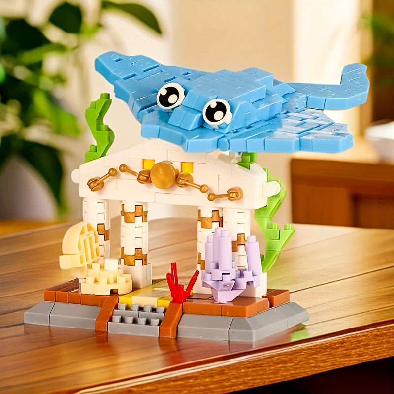 Devilfish Ocean Animal Model DIY Puzzle Educational Toy