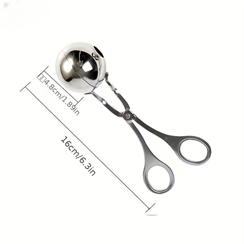 Stainless Steel Meat Baller Maker Rice Ball Tongs Scoop DIY Fish Ball Mold