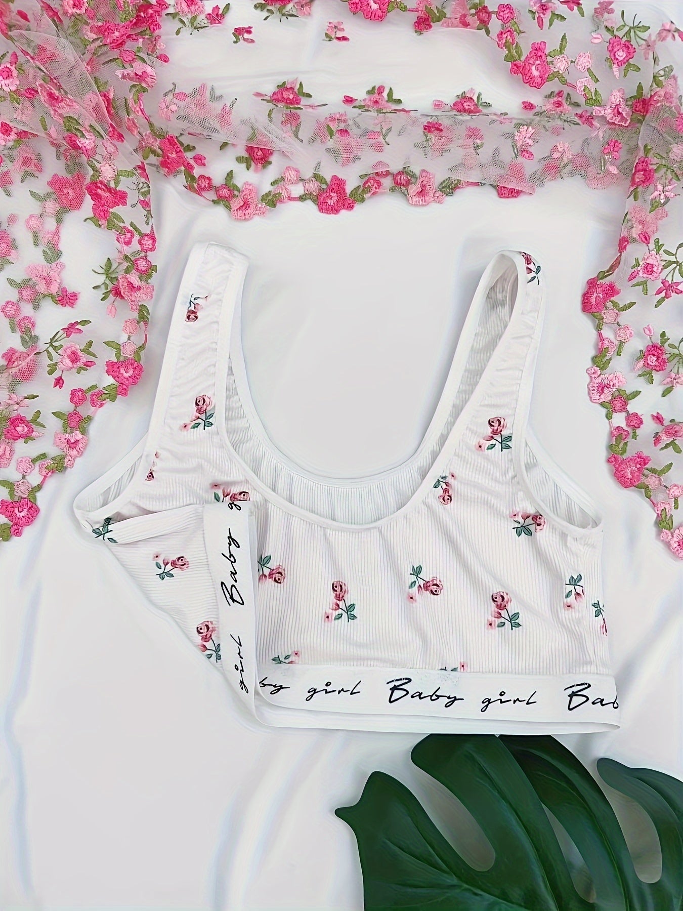 Floral Print Sleeveless Sleep Top for Women