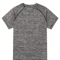 Kids' Solid Comfy Quick-Drying Short Sleeve T-Shirt - Summer Sports