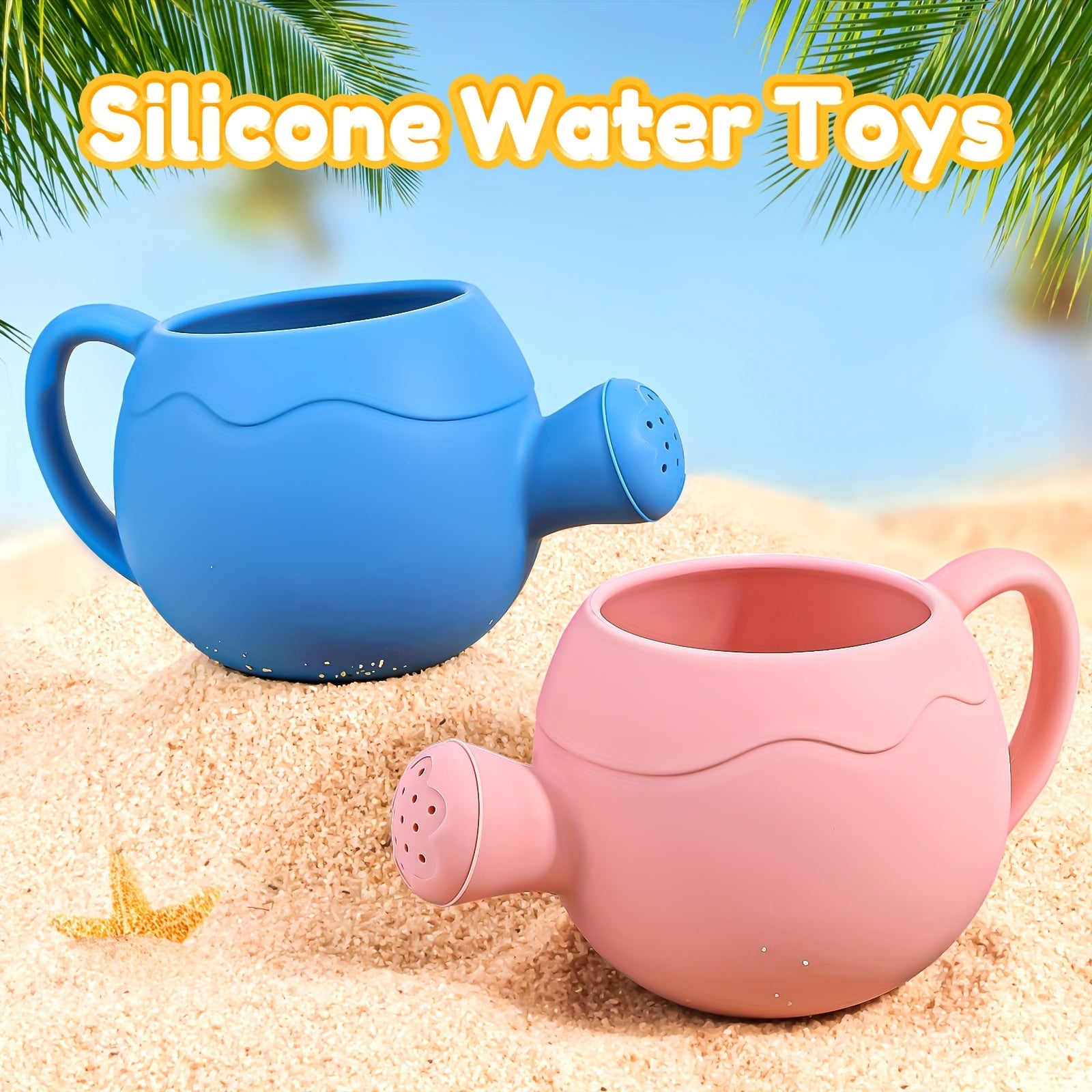 Silicone Watering Can Toy for Toddlers - Lightweight & Easy to Grasp