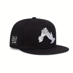 Adjustable Hands Print Baseball Cap for Outdoor Sport