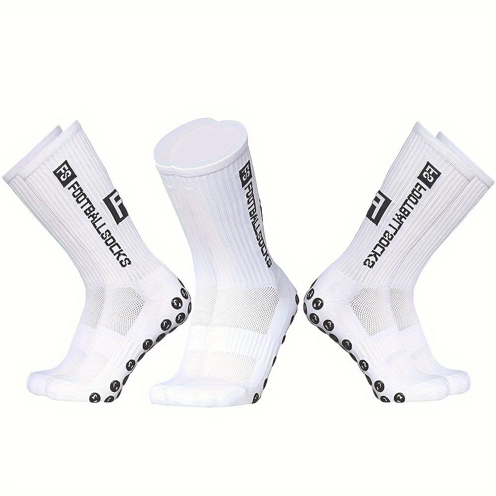 Men's Football Socks Non slip Sports Socks Crew Socks With Gripper