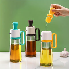 2-in-1 Dispenser Bottle Brush Liquid Seasoning Big Capacity Olive Sprayer