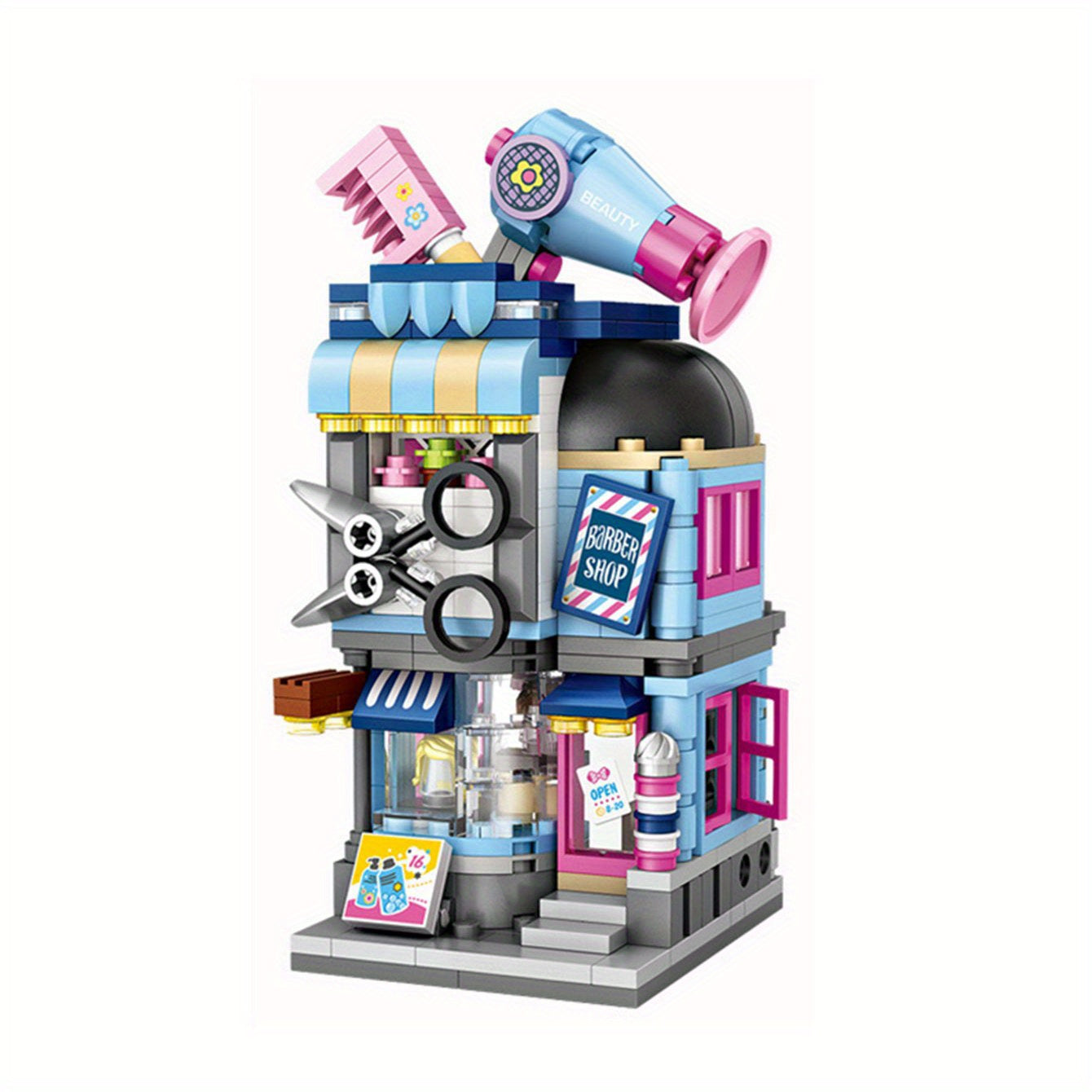 Mini Street View Building Block Toys 1645 1648