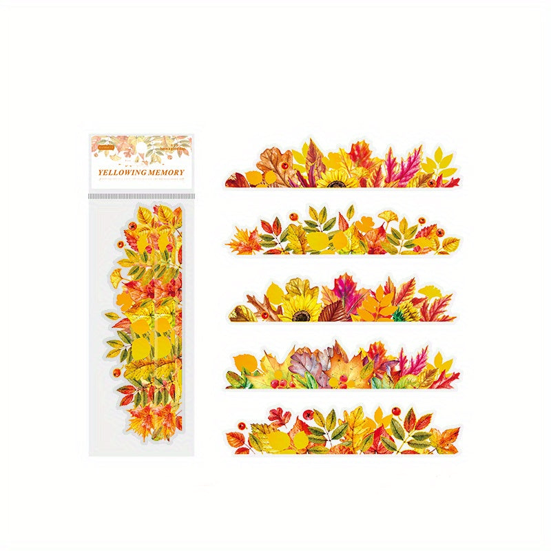 15PCS Plant PET Vintage Stickers for DIY Projects
