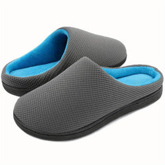 Men's Plush Slip On Slides Cozy House Slippers
