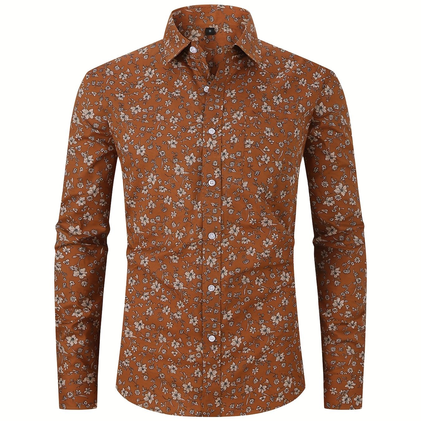 Men's Pattern Formal Button Up Shirt Spring/Fall Business Wear