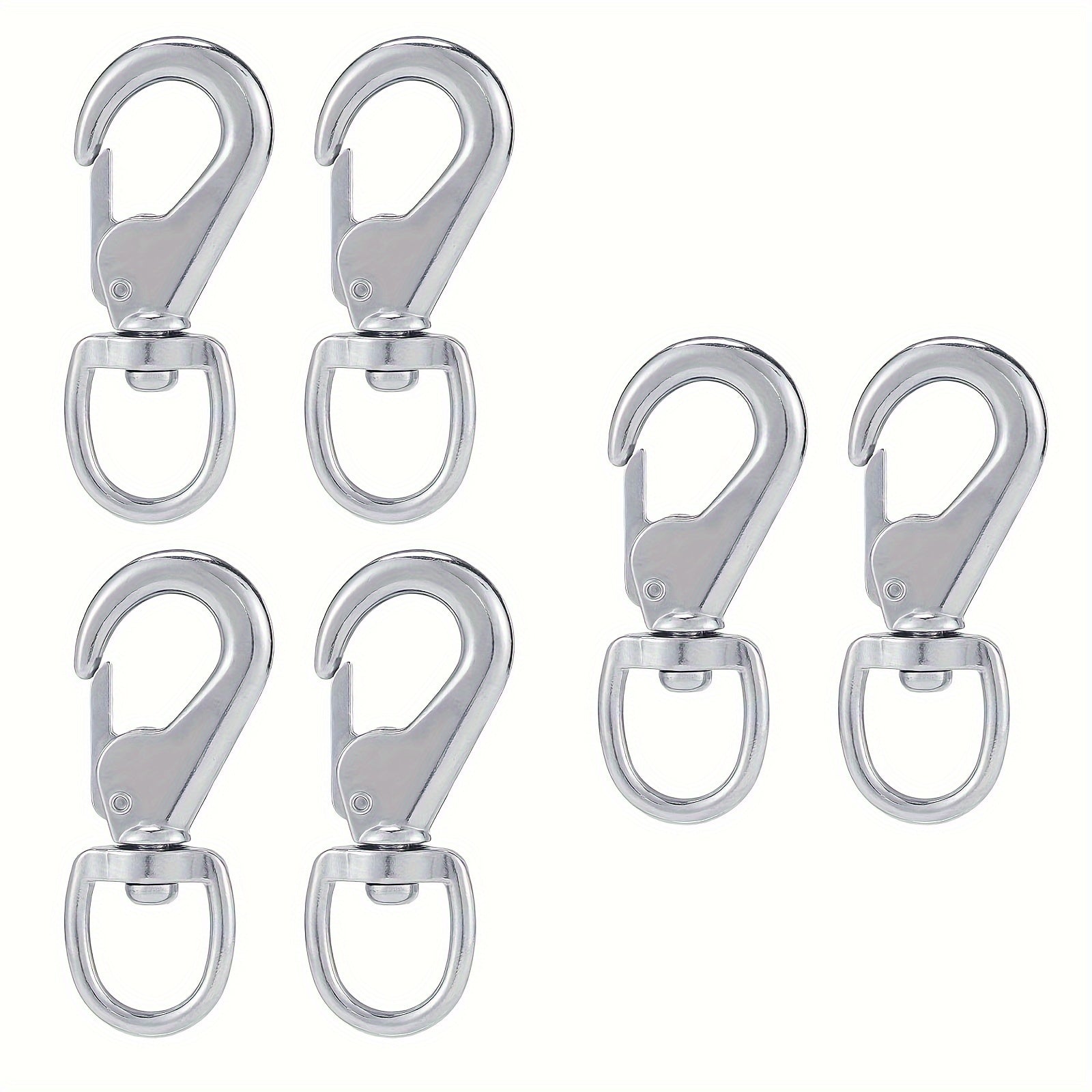 8pcs Heavy Duty Zinc Alloy Swivel Snaps Flag Snap Clips Stainless Steel Hooks