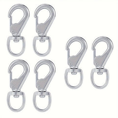 8pcs Heavy Duty Zinc Alloy Swivel Snaps Flag Snap Clips Stainless Steel Hooks