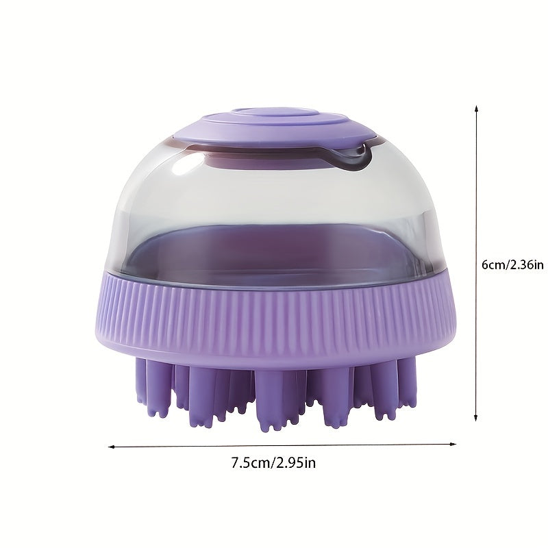 Pet Grooming Brush with Shampoo Dispenser for Dog and Cat