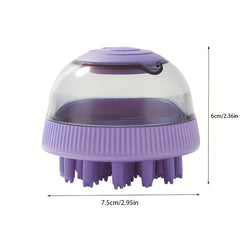Pet Grooming Brush with Shampoo Dispenser for Dog and Cat
