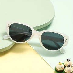 Girl's Oval Frame UV Protection Sports Sunglasses