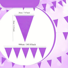 10m Pennant Banners Flags Triangle Bunting Bulk Garland