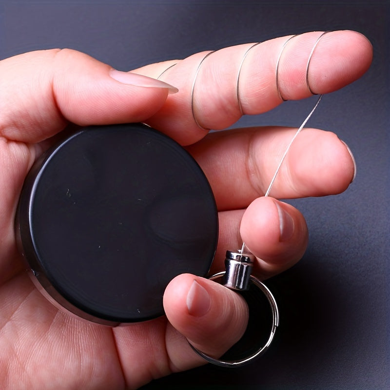 Heavy Duty Retractable Key Holder with Belt Clip Telescopic Rope Pull Key Holder