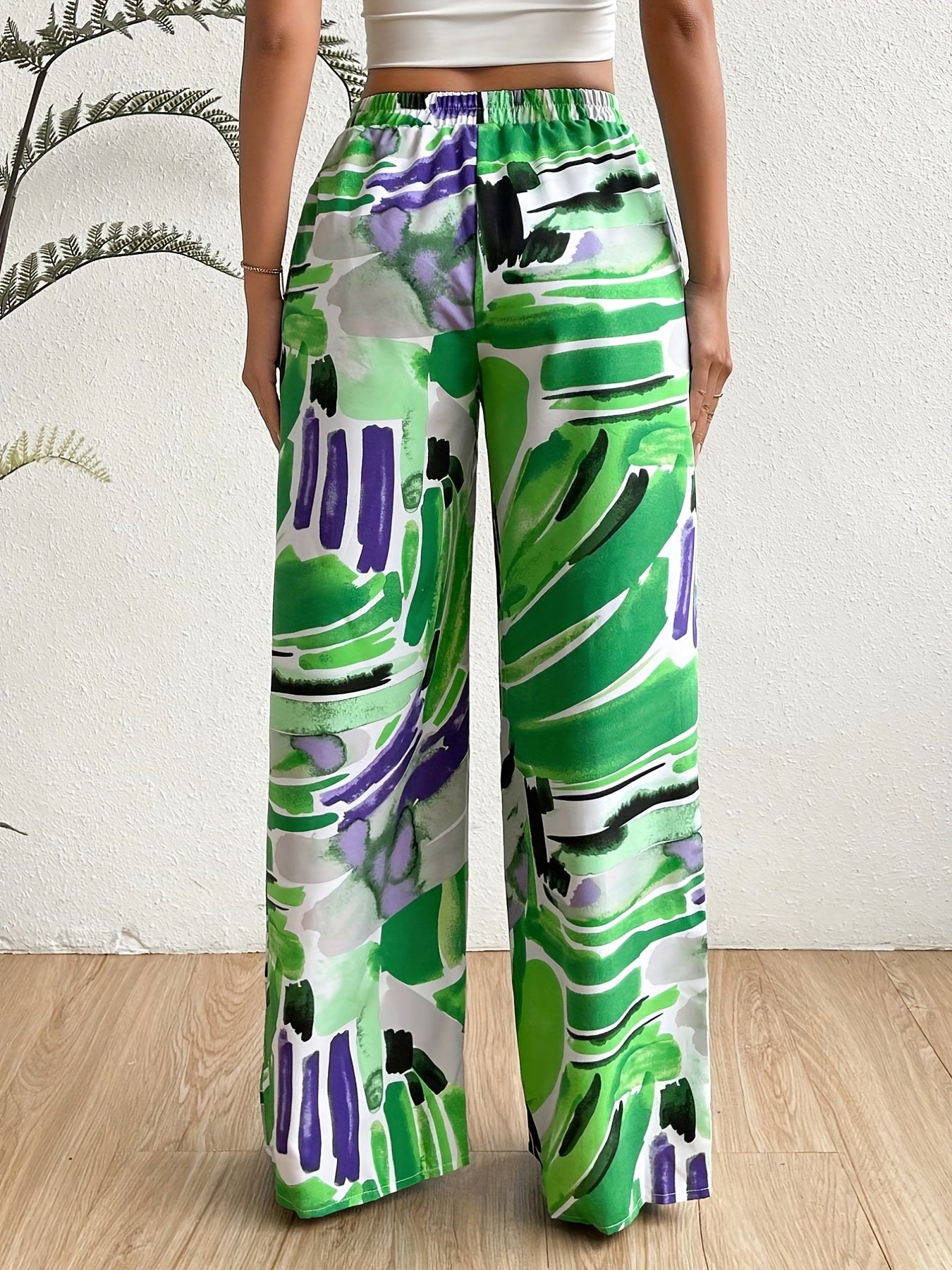 Wide Leg Drawstring Pants Spring & Fall Women's Clothing