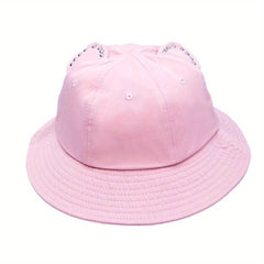 Sweet Cat Ear Fisherman Hat Sun Protection Hat For Boys And Girls