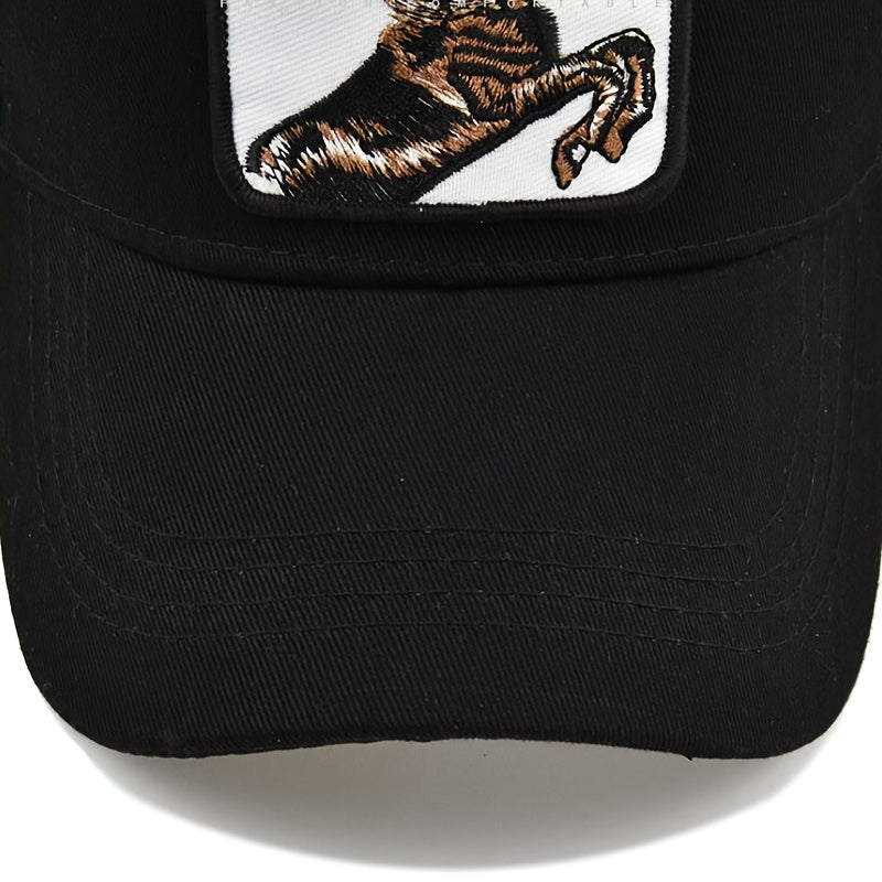 Horse Embroidery Baseball Cap Mesh Peaked Sun Hat