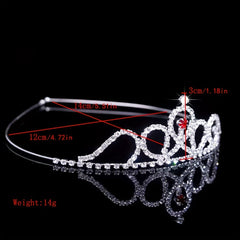Rhinestone Queen Crown Tiara Headband Bridal Wedding Hair Accessories
