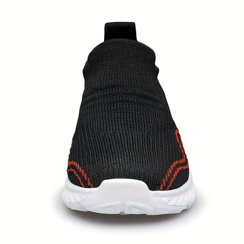 Girls Knit Slip On Casual Shoes Lightweight Comfy Non Slip Walking Shoes Kids
