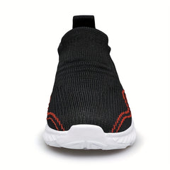 Girls Knit Slip On Casual Shoes Lightweight Comfy Non Slip Walking Shoes Kids