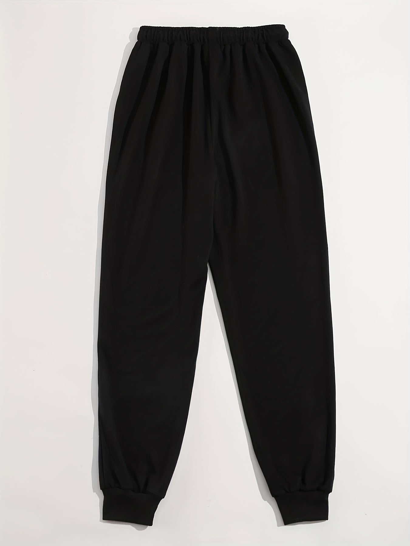 Halloween Sports Pants Women's Plus Spider & Letter Print Fitness Pant