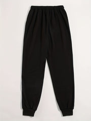 Halloween Sports Pants Women's Plus Spider & Letter Print Fitness Pant