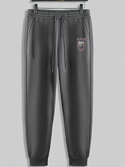Skull Print Men's Sweatpants Loose Casual Trousers