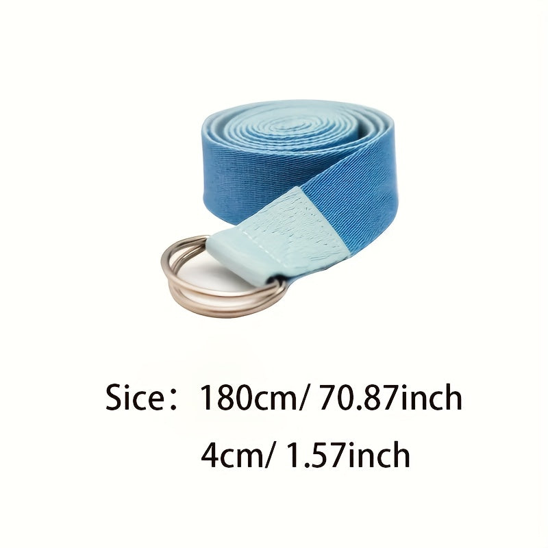 Durable Yoga Stretching Strap with D-Ring Buckle