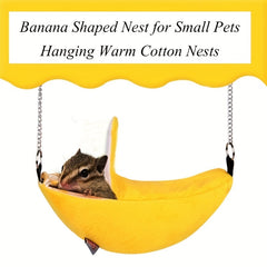 Banana Pet Hamster Rat Hammock - Small Animal Hanging Cage Nest