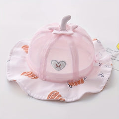 Heart Mesh Sun Protection Fisherman's Hat for Kids
