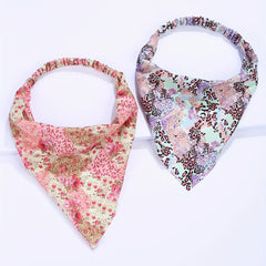 Leopard Floral Headband Triangle Scarf Elastic Turban Boho Bandana