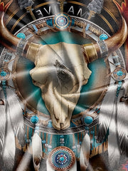 Men's Tribal Skull Graphic T shirt Active Breathable Tee