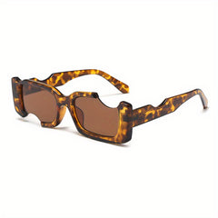 Y2K Irregular Rectangle Sunglasses for Women Men UV400