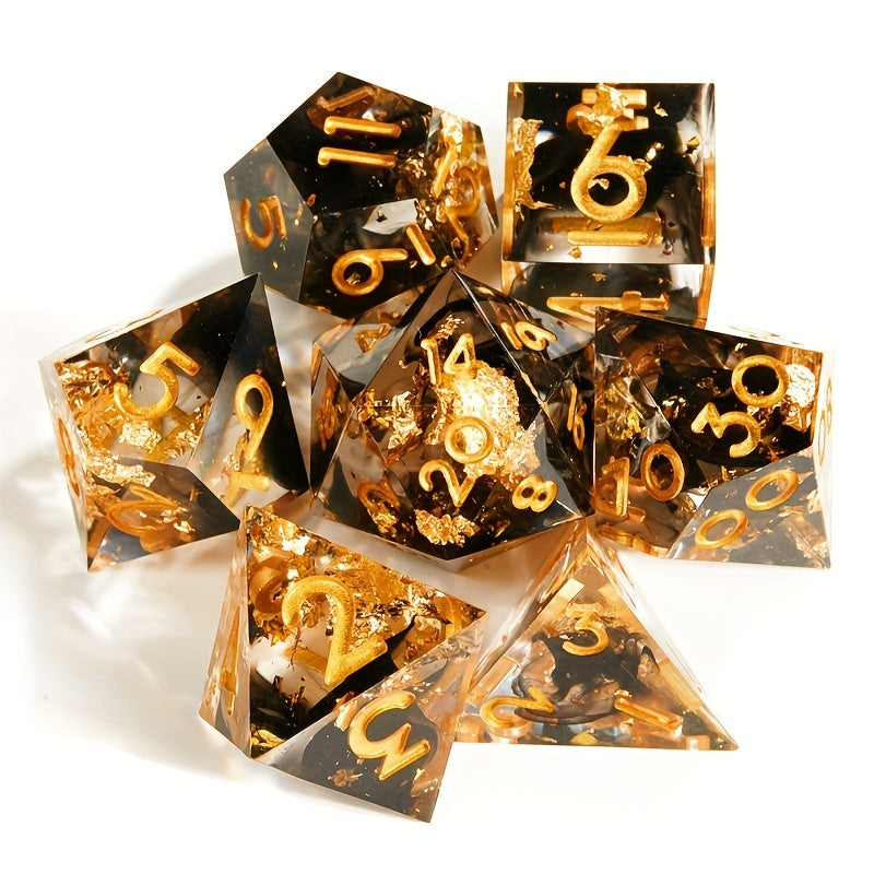 7pcs Resin Polyhedral Dice Set for Role Playing Games