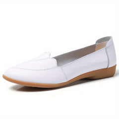 Women's Pointed Toe Slip On Flat Loafers Soft Sole Non Slip Shoes