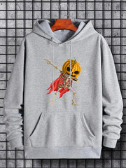 Men's Halloween Dabbing Graphic Hoodie Stretch Hooded Sweatshirt