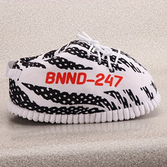 Men's Cozy Striped Indoor Slippers Warm & Soft House Shoes for Winter