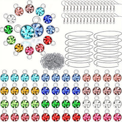 200pcs Birthstone Charm Beads Set for DIY Jewelry Making