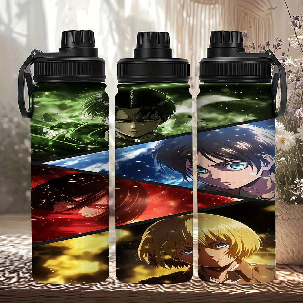 20oz Anime Character Stainless Steel Coffee Mug with Lid