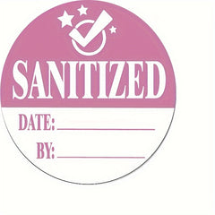 60pcs Large Disinfection Label Clean Blank Date Stickers