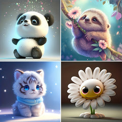 Animal Diamond Painting DIY Kit 20x20cm