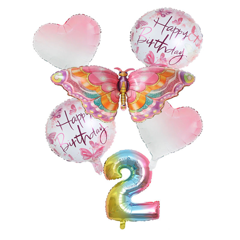 Colorful Butterfly Theme Balloons for Celebrations