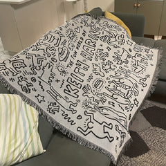 Retro Picnic Mat for Outdoor Beach and Table Decoration