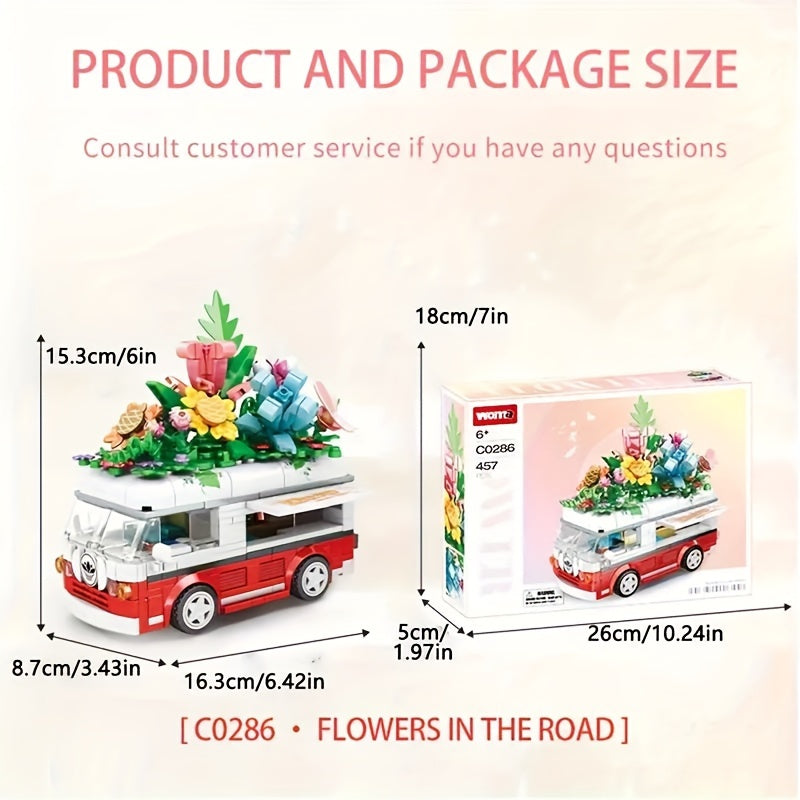 Vomma Flower Car Camping Car Model Toy for Kids