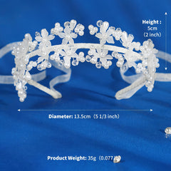 Crystal Acrylic Flower Hairband Headband Princess Tiara