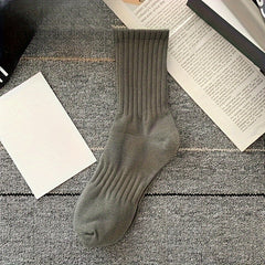 5 Pairs Soft Mid Tube Socks Women's Stockings