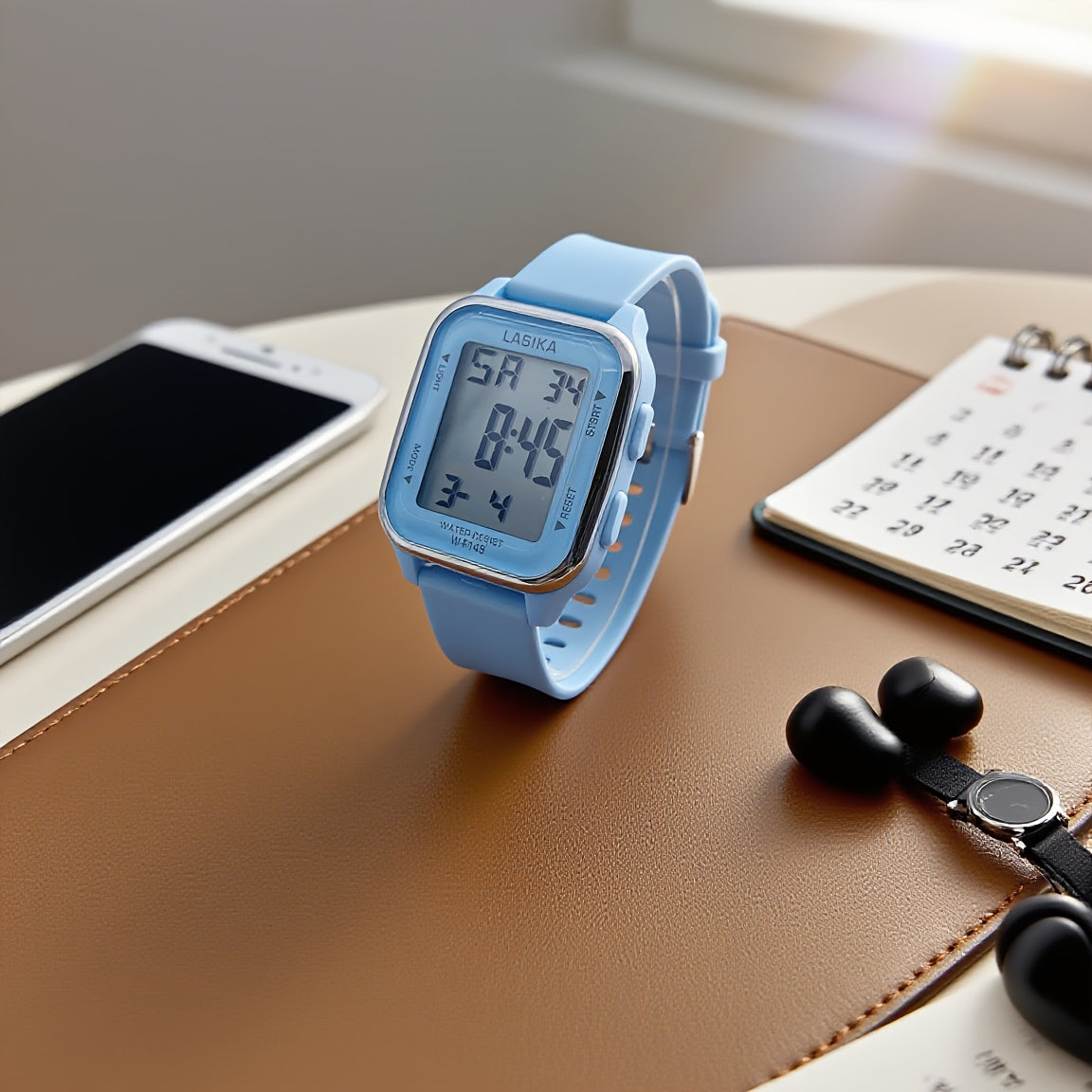 Girls' Waterproof Timer Wristwatch