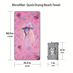 Turbo Microfiber Beach Towel Quick Drying Sand Proof Swim Towel